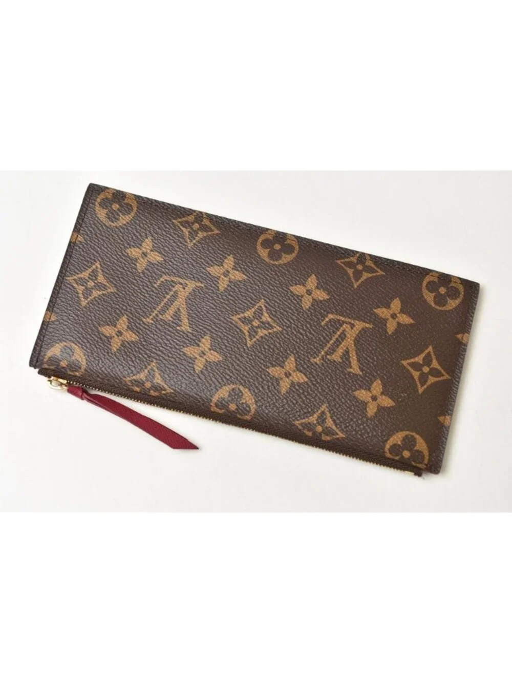 Louis Vuitton Pouch Flat Pochette Felicie Only Monogram Fuchsia